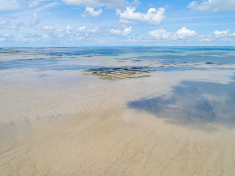 Passage du gois vers l'Île de Noirmoutier